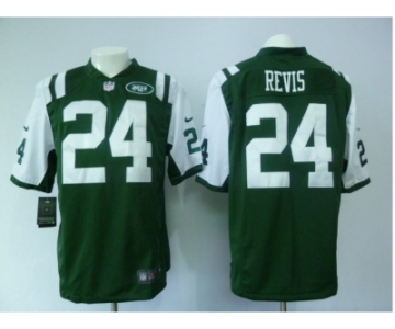 nike nfl jerseys new york jets #24 revis green[game]