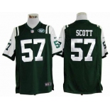 nike nfl jerseys new york jets #57 scott green[game]