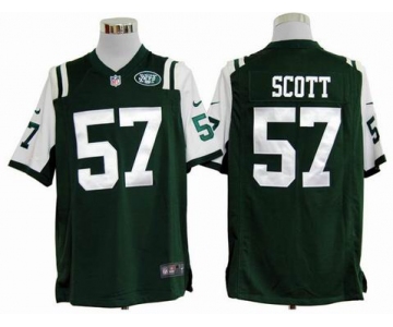 nike nfl jerseys new york jets #57 scott green[game]