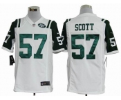 nike nfl jerseys new york jets #57 scott white[game]