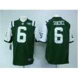 nike nfl jerseys new york jets #6 sanchez green[game]