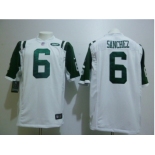 nike nfl jerseys new york jets #6 sanchez white[game]