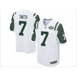 nike nfl jerseys new york jets #7 smith white[game]