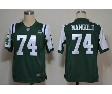 nike nfl jerseys new york jets #74 nick mangold green[game]