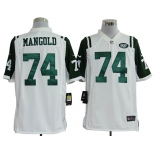 nike nfl jerseys new york jets #74 nick mangold white[game]