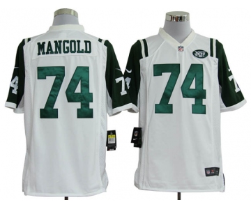 nike nfl jerseys new york jets #74 nick mangold white[game]