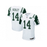 Men Nike New York Jets #14 Jeremy Kerley Elite White NFL Jersey