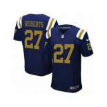 Men Nike New York Jets #27 Darryl Roberts Elite Navy Blue Alternate NFL Jersey