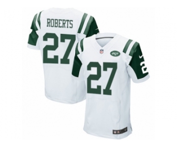 Men Nike New York Jets #27 Darryl Roberts Elite White NFL Jerse