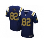 Men Nike New York Jets #82 Will Tye Elite Navy Blue Alternate NFL Jersey