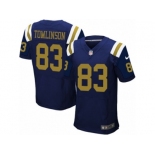 Men Nike New York Jets #83 Eric Tomlinson Elite Navy Blue Alternate NFL Jersey