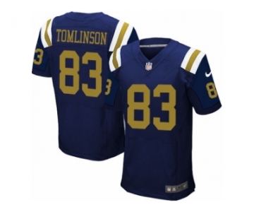 Men Nike New York Jets #83 Eric Tomlinson Elite Navy Blue Alternate NFL Jersey