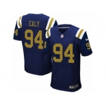 Men Nike New York Jets #94 Kony Ealy Elite Navy Blue Alternate NFL Jersey