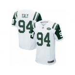 Men Nike New York Jets #94 Kony Ealy Elite White NFL Jersey