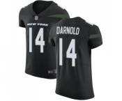 Men's New York Jets #14 Sam Darnold Black Alternate Vapor Untouchable Elite Player Football Jersey