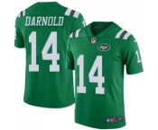 Men's New York Jets #14 Sam Darnold Elite Green Rush Vapor Untouchable Football Jersey