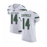 Men's New York Jets #14 Sam Darnold White Vapor Untouchable Elite Player Football Jersey