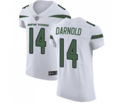 Men's New York Jets #14 Sam Darnold White Vapor Untouchable Elite Player Football Jersey