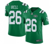 Men's New York Jets #26 Le'Veon Bell Elite Green Rush Vapor Untouchable Football Jersey