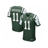 Men's Nike New York Jets #11 Robby Anderson Elite Green Team Color NFL Jersey