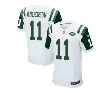 Men's Nike New York Jets #11 Robby Anderson Elite White NFL Jersey