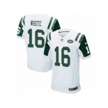 Men's Nike New York Jets #16 Myles White Elite White NFL Jersey