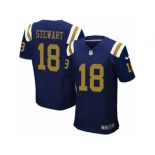 Men's Nike New York Jets #18 ArDarius Stewart Elite Navy Blue Alternate NFL Jersey