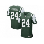 Men's Nike New York Jets #24 Morris Claiborne Elite Green Team Color NFL Jersey