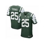 Men's Nike New York Jets #25 Shamarko Thomas Elite Green Team Color NFL Jersey