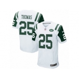 Men's Nike New York Jets #25 Shamarko Thomas Elite White NFL Jersey