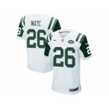 Men's Nike New York Jets #26 Marcus Maye Elite White NFL Jersey