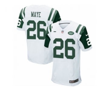 Men's Nike New York Jets #26 Marcus Maye Elite White NFL Jersey