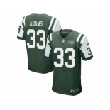 Men's Nike New York Jets #33 Jamal Adams Elite Green Team Color NFL Jersey