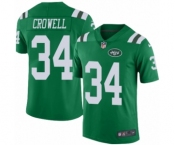 Men's Nike New York Jets #34 Isaiah Crowell Elite Green Rush Vapor Untouchable NFL Jersey