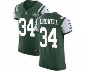 Men's Nike New York Jets #34 Isaiah Crowell Green Team Color Vapor Untouchable Elite Player NFL Jersey