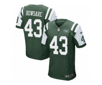 Men's Nike New York Jets #43 Julian Howsare Elite Green Team Color NFL Jersey