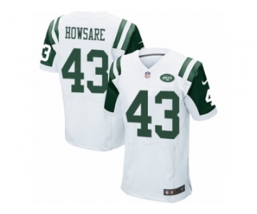 Men's Nike New York Jets #43 Julian Howsare Elite White NFL Jersey