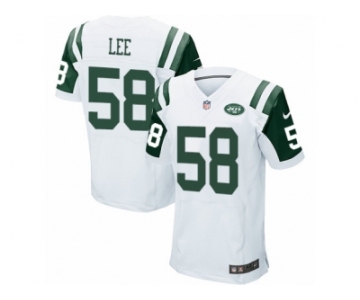 Men's Nike New York Jets #58 Darron Lee Elite White NFL Jersey