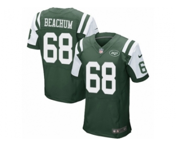 Men's Nike New York Jets #68 Kelvin Beachum Elite Green Team Color NFL Jersey