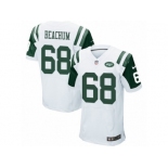 Men's Nike New York Jets #68 Kelvin Beachum Elite White NFL Jersey