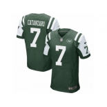 Men's Nike New York Jets #7 Chandler Catanzaro Elite Green Team Color NFL Jersey