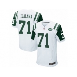 Men's Nike New York Jets #71 Ben Ijalana Elite White NFL Jersey