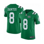 Men's Nike New York Jets #8 Cairo Santos Elite Green Rush Vapor Untouchable NFL Jersey