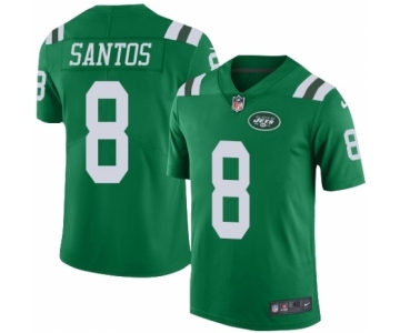 Men's Nike New York Jets #8 Cairo Santos Elite Green Rush Vapor Untouchable NFL Jersey