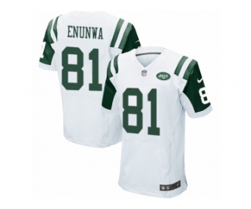 Men's Nike New York Jets #81 Quincy Enunwa Elite White NFL Jersey