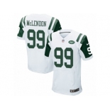 Men's Nike New York Jets #99 Steve McLendon Elite White NFL Jersey