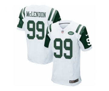 Men's Nike New York Jets #99 Steve McLendon Elite White NFL Jersey