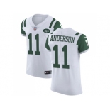 Nike New York Jets #11 Robby Anderson White Men Stitched NFL Vapor Untouchable Elite Jersey