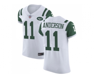 Nike New York Jets #11 Robby Anderson White Men Stitched NFL Vapor Untouchable Elite Jersey