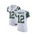 Nike New York Jets #12 Joe Namath White Men Stitched NFL Vapor Untouchable Elite Jersey